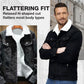 Veste en denim décontractée pour homme, doublée en sherpa