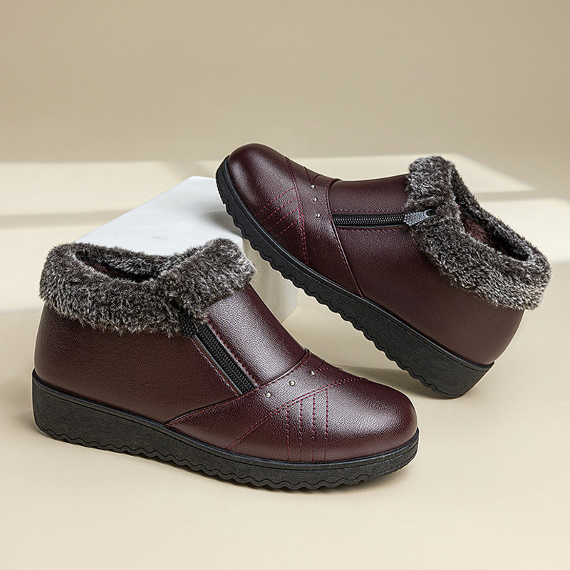 Bottines chaudes épaisses pour femmes