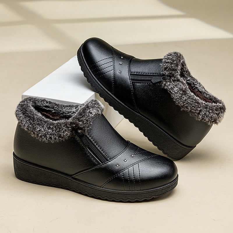 Bottines chaudes épaisses pour femmes
