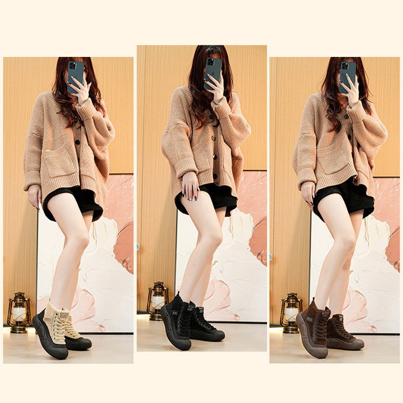 👢【Cadeau d'hiver】🔥Bottes de neige décontractées pour femmes, douillettes et chaudes❣️