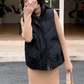 Women's Loose Stand Collar Outerwear Vest