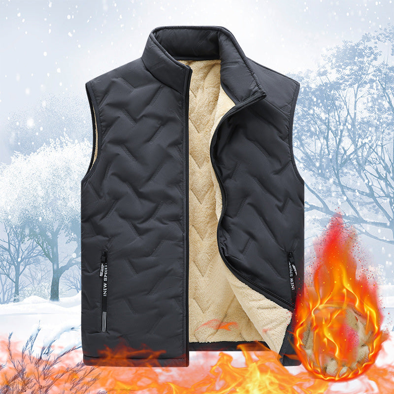 💖Offre spéciale Noël !❄️Gilet Sans Manches Unisexe🧥Doublure Polaire Chaude et Coupe Moderne, Idéal pour la Superposition Hivernale📦