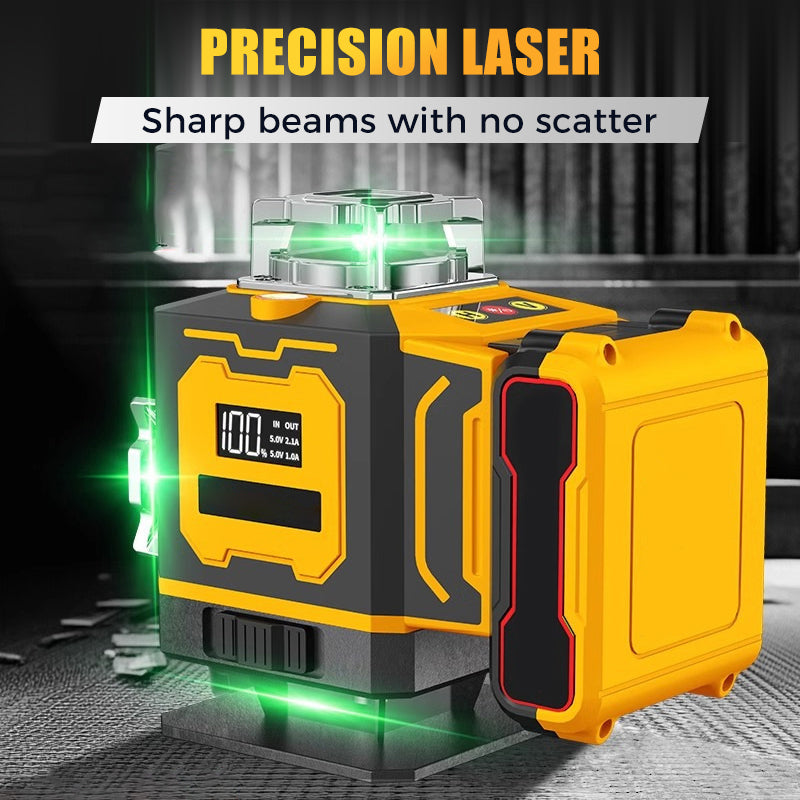 📏 50% DE RÉDUCTION! 🔦 Niveau Laser Multifonction Haute Précision – Autonivelant, Lignes Horizontales & Verticales & Idéal pour le Bricolage 🔧