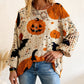 🎃Pull en maille ample à manches chauve-souris pour femme, thème Halloween🎁