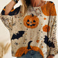 🎃Pull en maille ample à manches chauve-souris pour femme, thème Halloween🎁