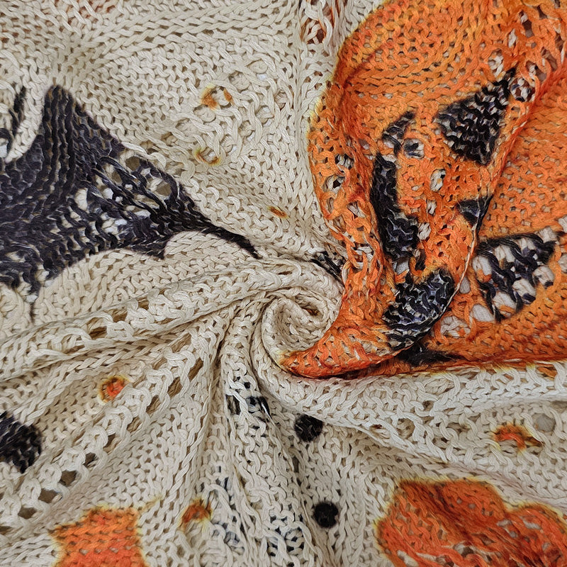 🎃Pull en maille ample à manches chauve-souris pour femme, thème Halloween🎁