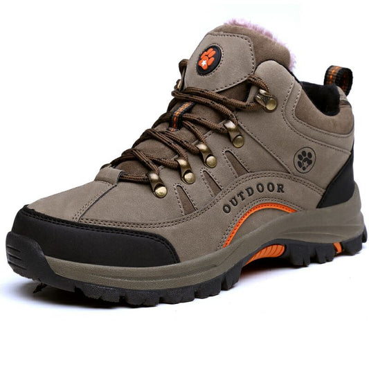 Chaussures de randonnée outdoor unisexes avec doublure en peluche -👍Imperméables, antidérapantes, résistantes à l'usure !