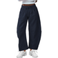 Pantalon de survêtement capri à poche et cordon de serrage