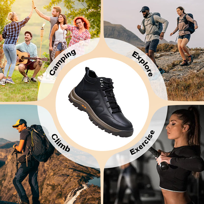 👞 60% DE RÉDUCTION ! 🏔️ Bottines Randonnée Hommes Mi-Hautes - Imperméables et Respirantes, Semelle Antidérapante pour Sentiers et Ville 🌧️📦