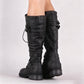 Bottes steampunk montant jusqu'aux genoux pour femmes