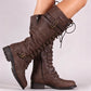 Bottes steampunk montant jusqu'aux genoux pour femmes