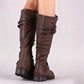 Bottes steampunk montant jusqu'aux genoux pour femmes
