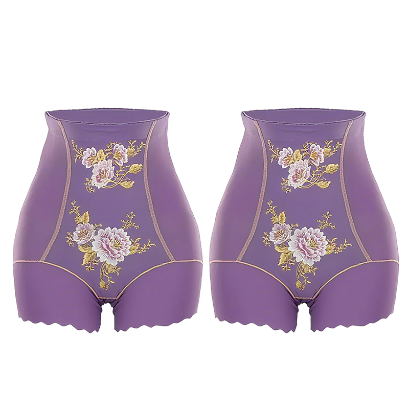 🎀 Shorty Sculptant Taille Haute pour Femme - Effet Gainant & Broderie Fleurie ✨ Maintien optimal, confort respirant et touche élégante pour une silhouette sublimée.