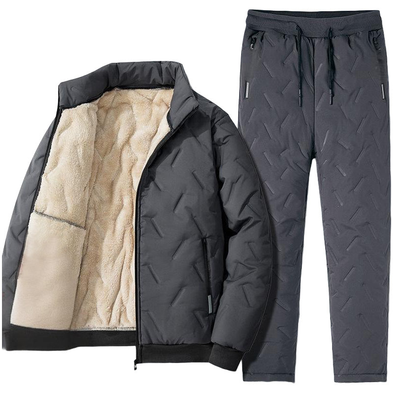 📢📢50 % DE RÉDUCTION !! ⏰Ensemble deux pièces élégant composé d'une veste et d'un pantalon chauds pour homme