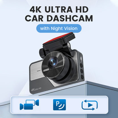 📢📢 50 % de réduction !!! ✨ Caméra embarquée 4K Ultra HD avec vision nocturne – Wi-Fi et enregistrement en boucle pour une surveillance continue 🚗🌙