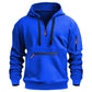 Sweat à capuche utilitaire chaud pour homme avec fermeture éclair quart de longueur -👏Confort, style et fonctionnalité réunis dans un vêtement polyvalent !