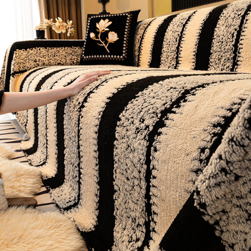 🛋️ 50% DE RÉDUCTION! ✨ Housse de Canapé en Peluche Douce - Protection Antidérapante avec Élastiques pour un Confort et un Style Maximum 🏠🌟