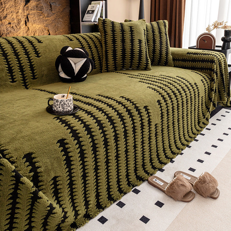🛋️ 50% DE RÉDUCTION! ✨ Housse de Canapé en Peluche Douce - Protection Antidérapante avec Élastiques pour un Confort et un Style Maximum 🏠🌟