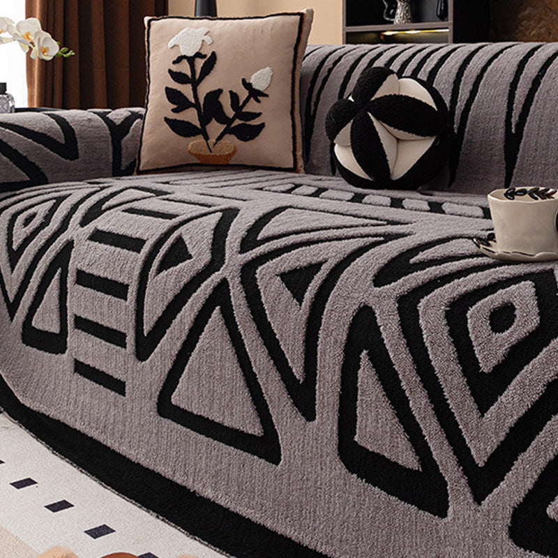 🛋️ 50% DE RÉDUCTION! ✨ Housse de Canapé en Peluche Douce - Protection Antidérapante avec Élastiques pour un Confort et un Style Maximum 🏠🌟