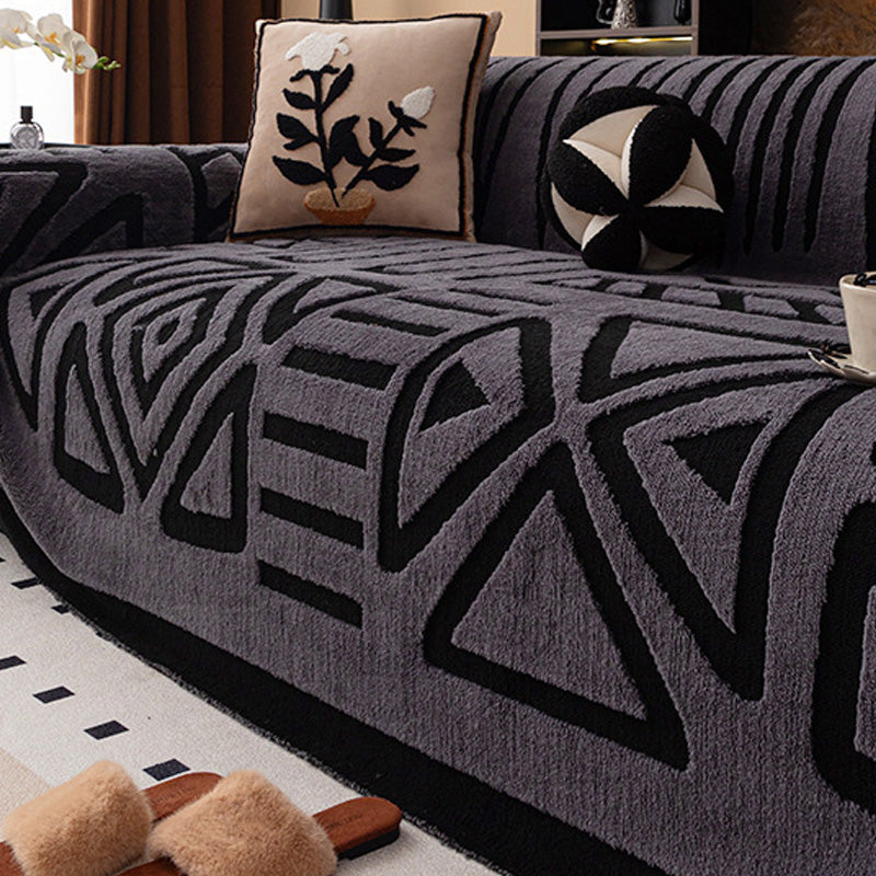 🛋️ 50% DE RÉDUCTION! ✨ Housse de Canapé en Peluche Douce - Protection Antidérapante avec Élastiques pour un Confort et un Style Maximum 🏠🌟