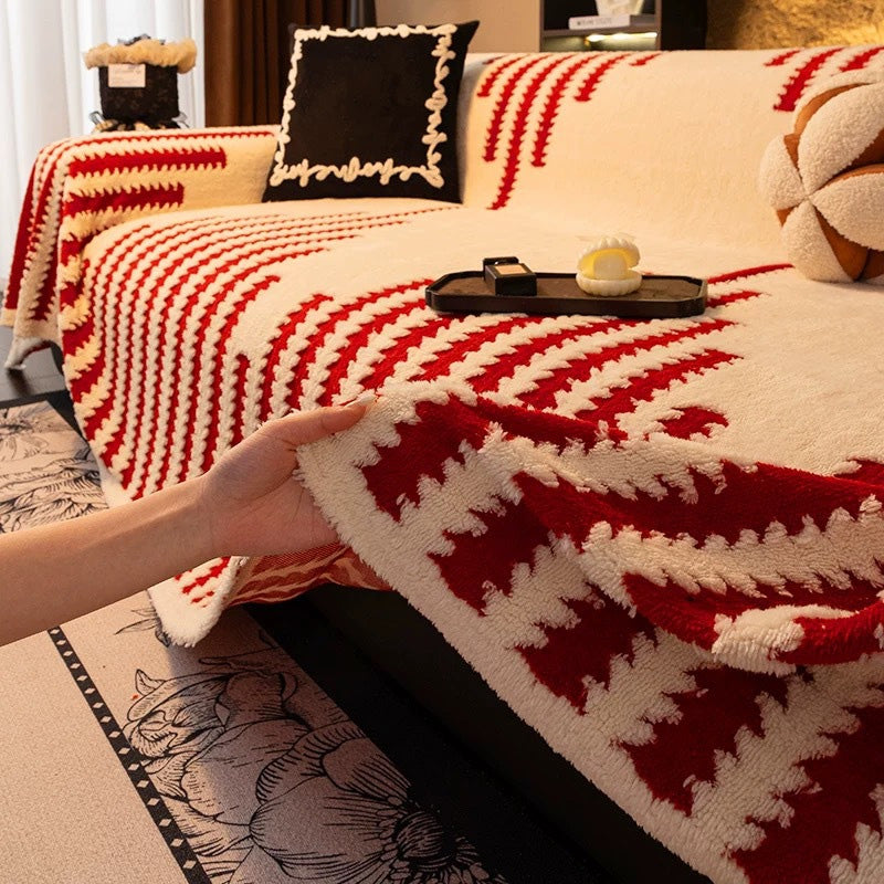 🛋️ 50% DE RÉDUCTION! ✨ Housse de Canapé en Peluche Douce - Protection Antidérapante avec Élastiques pour un Confort et un Style Maximum 🏠🌟