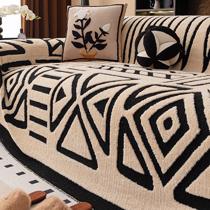 🛋️ 50% DE RÉDUCTION! ✨ Housse de Canapé en Peluche Douce - Protection Antidérapante avec Élastiques pour un Confort et un Style Maximum 🏠🌟