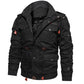 🔥 50% DE RÉDUCTION !🎁 Livraison gratuite✨ Veste Militaire Hiver Homme - 100% Coton, 7 Poches, Capuche Amovible, Idéal pour Activités Extérieures 🧥❄️