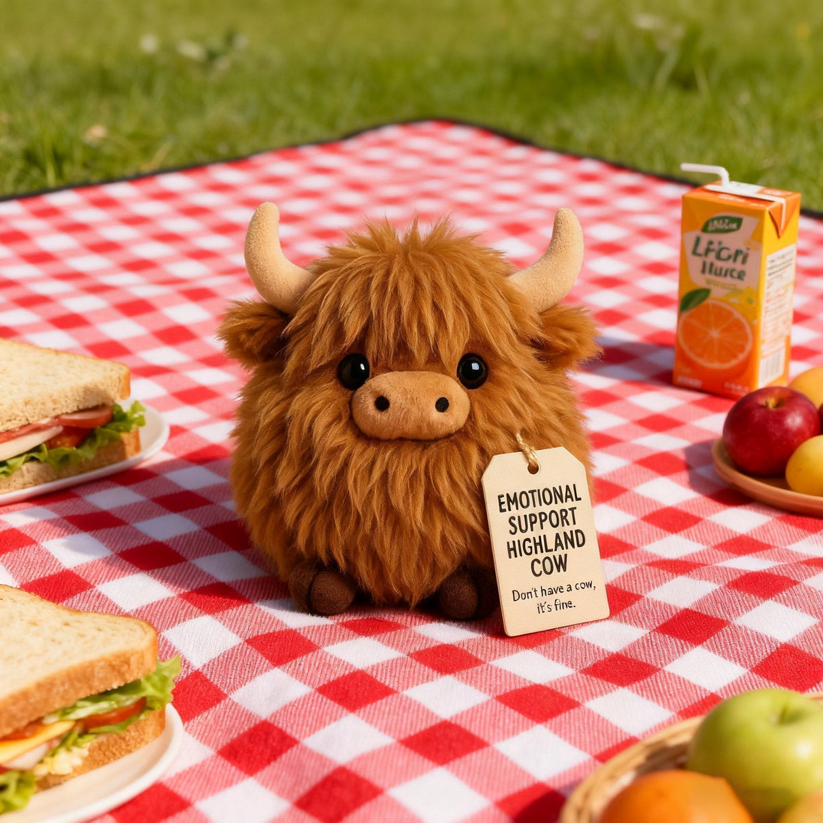 🎅Prévente de Noël 50% DE RÉDUCTION🎁Peluche vache des Highlands pour soutien émotionnel🎉