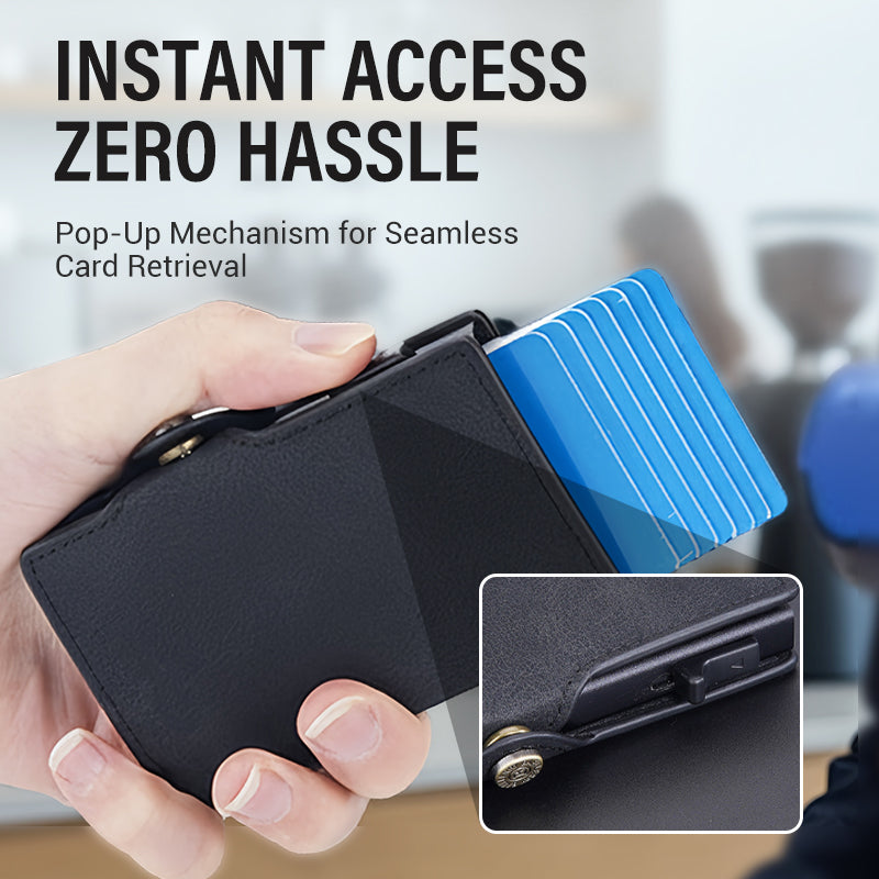 💼 ACHETEZ 1, OFFERT 1 ! 😎 Portefeuille Homme en Cuir PU – Fermeture Magnétique, Protection RFID & Design Élégant 🔒