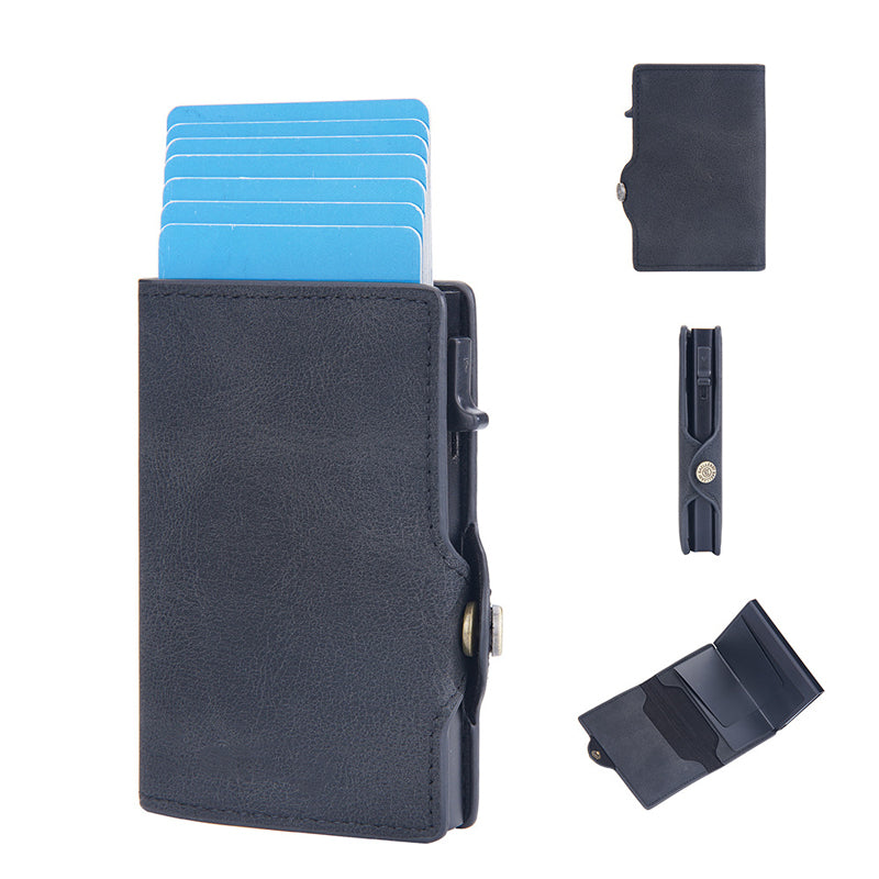 💼 ACHETEZ 1, OFFERT 1 ! 😎 Portefeuille Homme en Cuir PU – Fermeture Magnétique, Protection RFID & Design Élégant 🔒