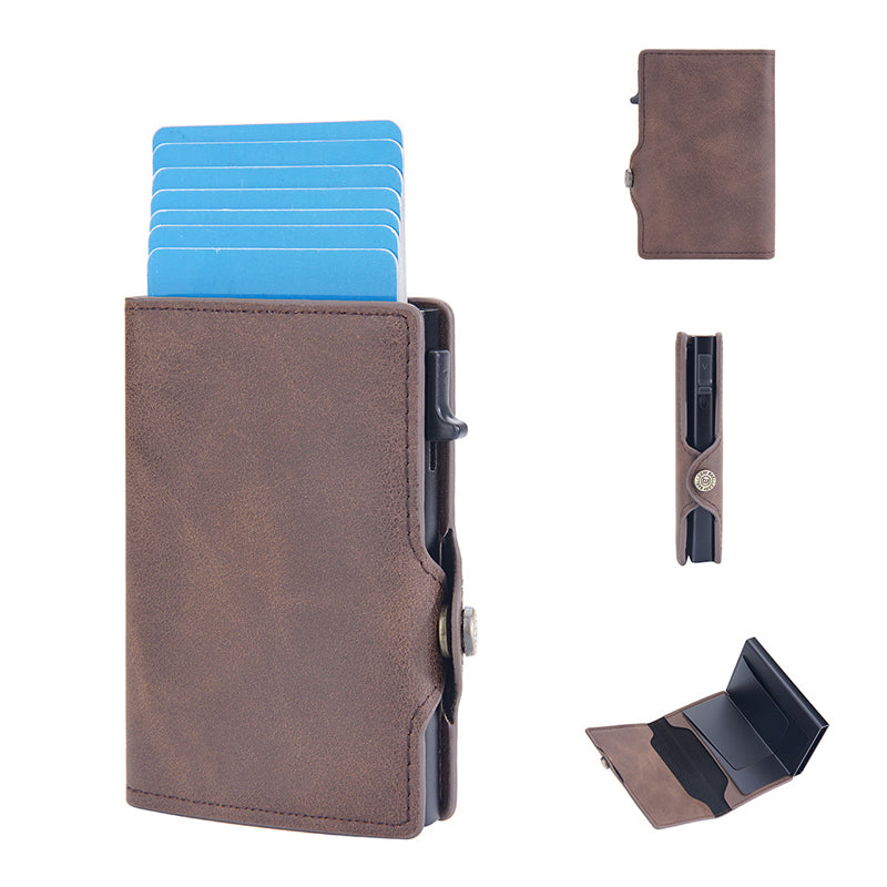 💼 ACHETEZ 1, OFFERT 1 ! 😎 Portefeuille Homme en Cuir PU – Fermeture Magnétique, Protection RFID & Design Élégant 🔒