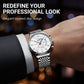Montre à quartz lumineuse et étanche pour homme