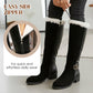 Bottes hautes chaudes doublées de peluche pour femmes