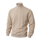 ❄️ Pull thermique slim fit à col montant pour homme — Édition tricot torsadé