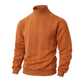 ❄️ Pull thermique slim fit à col montant pour homme — Édition tricot torsadé