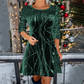 ⏳Offre spéciale à durée limitée✨Robe élégante évasée à paillettes💃Scintillez en rouge, or et vert pour toutes les occasions🌟