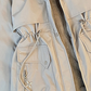 Manteau élégant isolé Parka avec cordon de taille