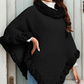 Châle chic ultra-chaud en tricot avec bordure en fausse fourrure pour femme