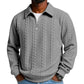 👕 60% DE RÉDUCTION! 🔥 Pull-Over Décontracté à Demi-Zip & Torsades pour Homme – Look Chic, Tissu Doux & Idéal pour la Mi-Saison 🧶