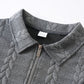 👕 60% DE RÉDUCTION! 🔥 Pull-Over Décontracté à Demi-Zip & Torsades pour Homme – Look Chic, Tissu Doux & Idéal pour la Mi-Saison 🧶