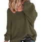 Pull ample à col rond pour femme