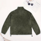 Sweat-shirt à col montant et demi-zip pour femme