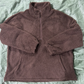 Sweat-shirt à col montant et demi-zip pour femme