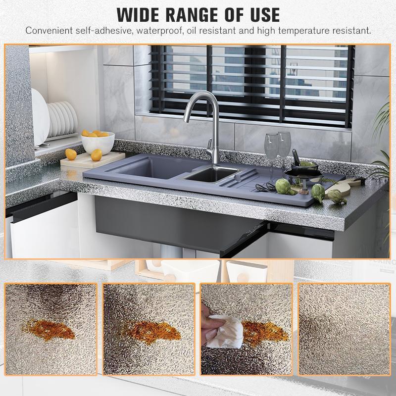 🛡️ 50 % DE RÉDUCTION ! 🍳Autocollants de cuisine – Protègent les placards et les plans de travail contre la graisse et les taches. Découpables sur mesure, amovibles. Une véritable bouée de sauvetage pour la cuisine ! 🌟✅