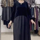 Robe patchwork décontractée pour femme