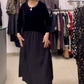 Robe patchwork décontractée pour femme