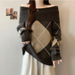 Pull à manches courtes et col rond pour femme