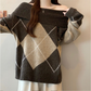 Pull à manches courtes et col rond pour femme
