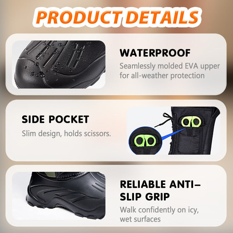 🔥50% de réduction🔥 Bottes de neige imperméables pour hommes avec doublure amovible