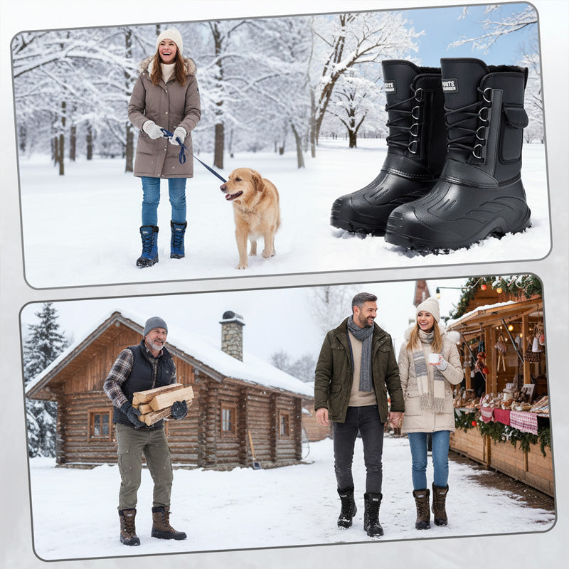 🔥50% de réduction🔥 Bottes de neige imperméables pour hommes avec doublure amovible